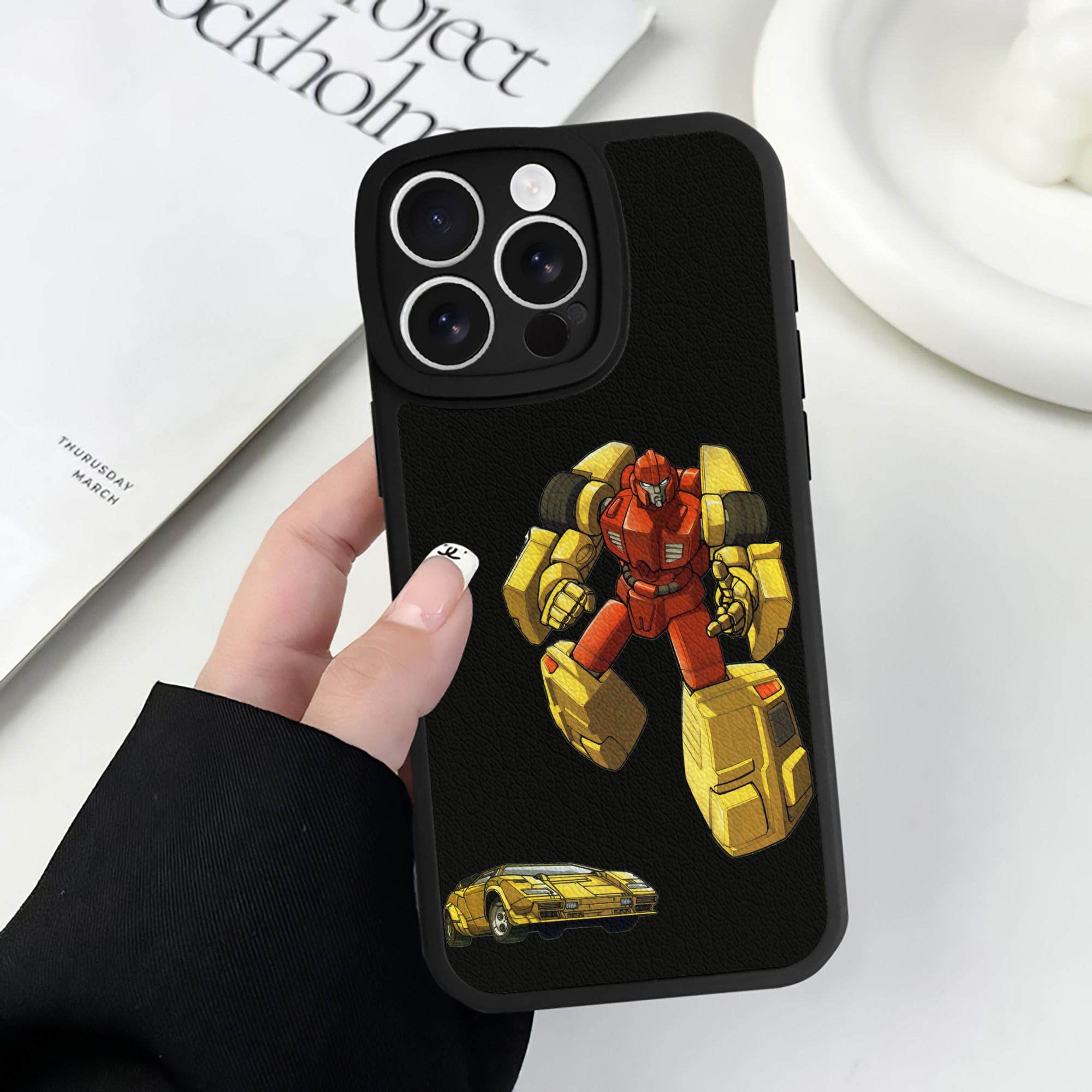 （画像用）  【iPhone 16シリーズ対応】シリコンスマホケース（レザー調） 材質：シリコン